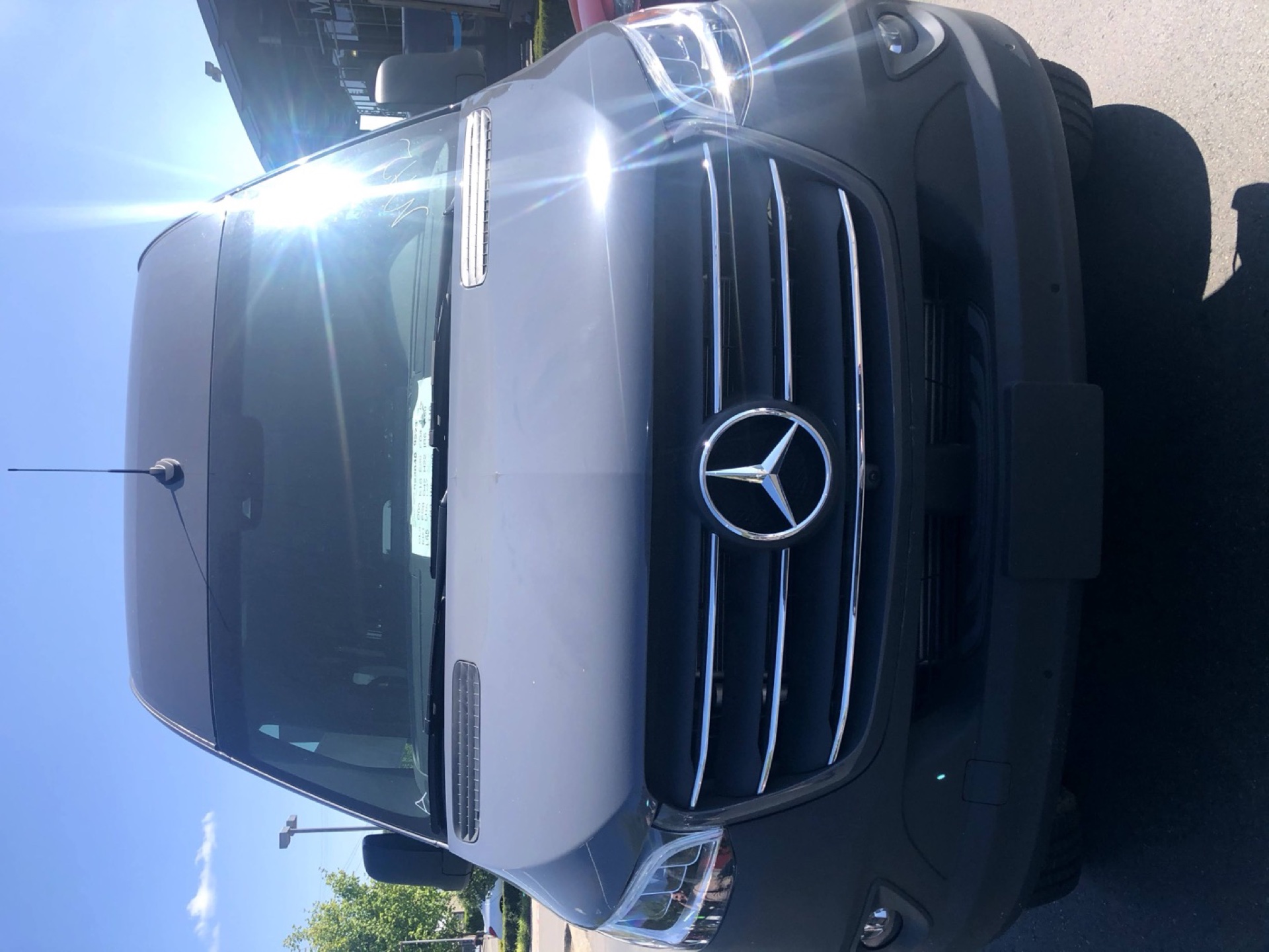 The stock Mercedes-Benz Sprinter 4×4 on delivery day — a blank canvas